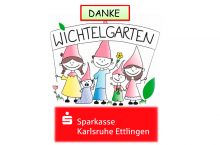 Sparkasse Karlsruhe Ettlingen spendet an die Kita Wichtelgarten
